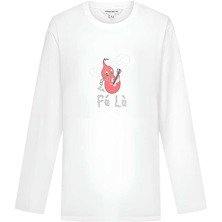URBAN REVIVO T Shirts Women's White Crew Neck Thin