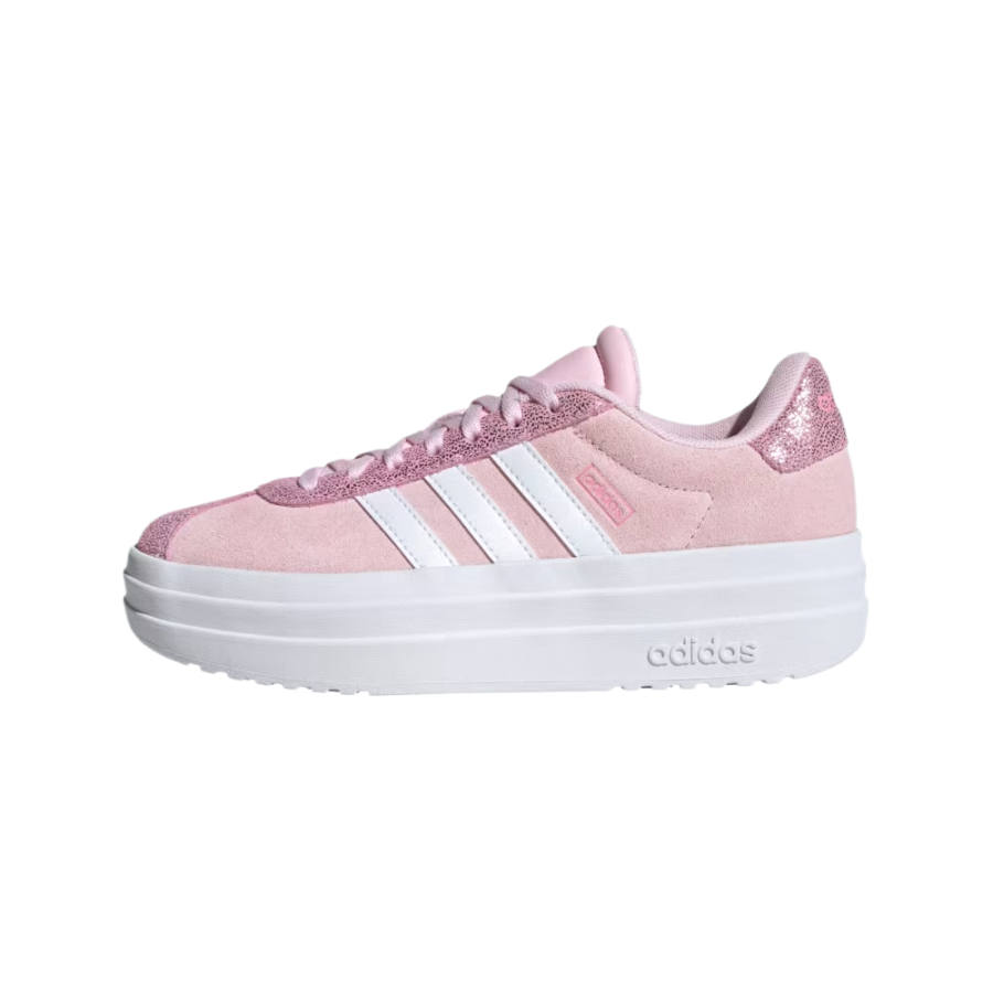 Adidas Adidas VL Court Bold Leather Cushioning Low top Kids' Training Shoes Transparent Pink Teenagers