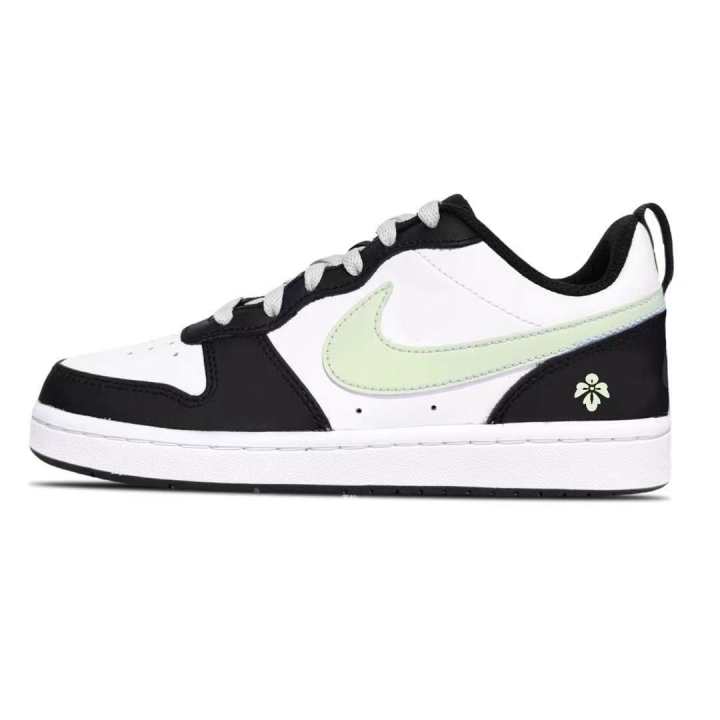 Nike Nike Court Borough Four Leaf Clover Leather Abrasion Resistant Low top Skateboard Shoes Kids'
