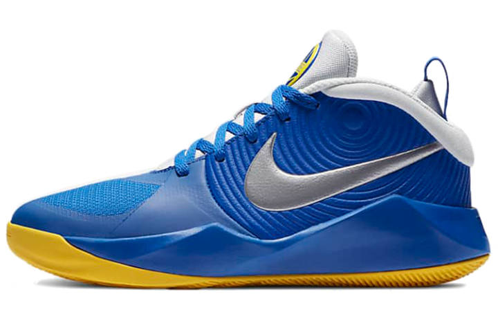 Nike Nike Team Hustle D 9 Slip Resistant Cushioning Abrasion Resistant Support Mid top Basketball Shoes Unisex