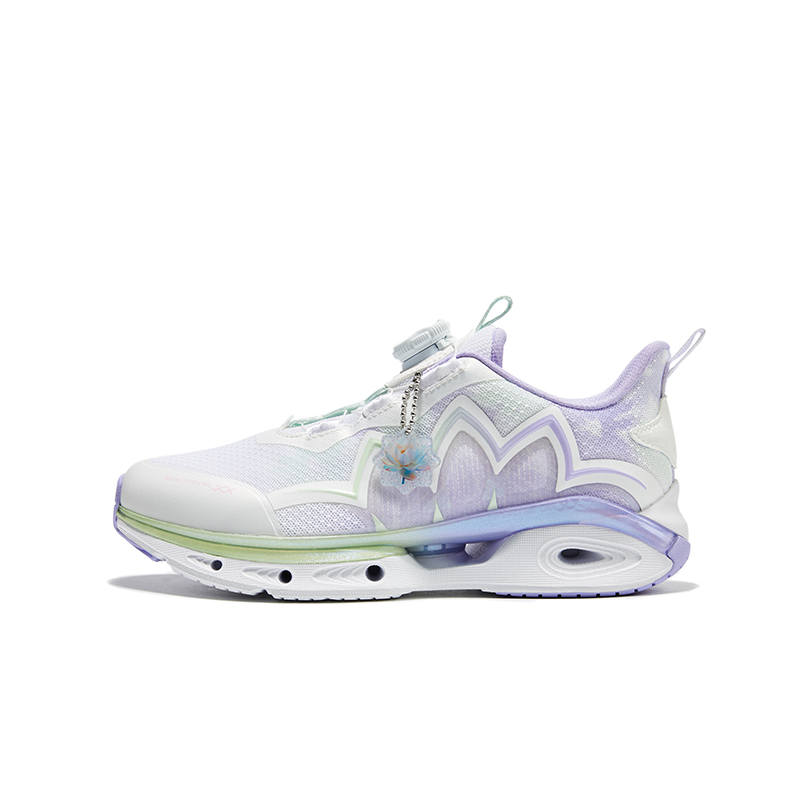 XTEP Bubble Bomb 2.0 Slip Resistant Cushioning Abrasion Resistant Low top Kids' Running Shoes White Kids'