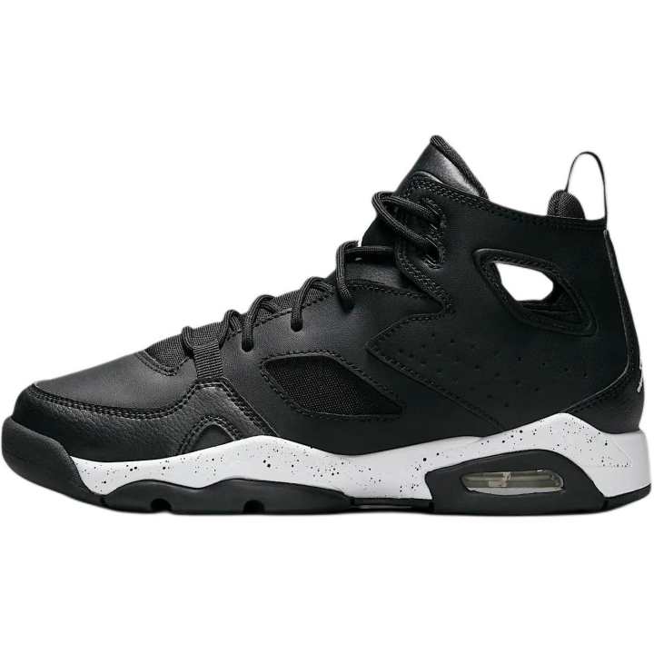 Jordan Jordan Flight Club 91 Mid top Basketball Shoes Black White Unisex
