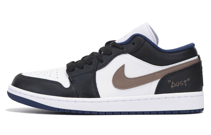 Jordan Women's Jordan Air Jordan 1 Abrasion Resistant Low top Children's Basketball Shoes Black Brown