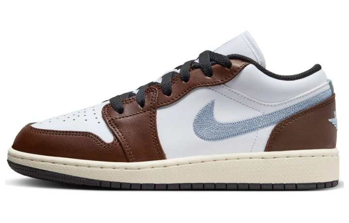 Jordan Jordan 1 Low SE Mocha Blue Grey GS