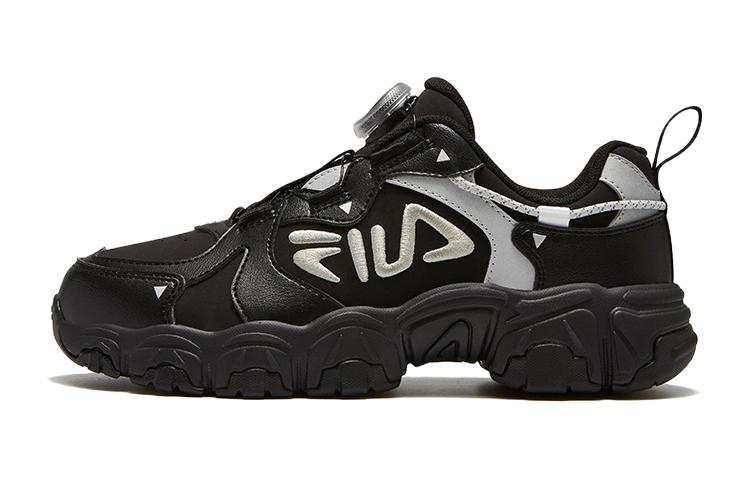 FILA KIDS Cat Paw Abrasion Resistant Low top Kids' Running Shoes Black Unisex
