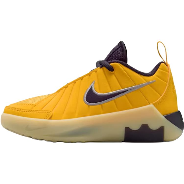 Nike Nike LeBron Witness 9 Slip Resistant Low top Basketball Shoes Yellow Black Kids'
