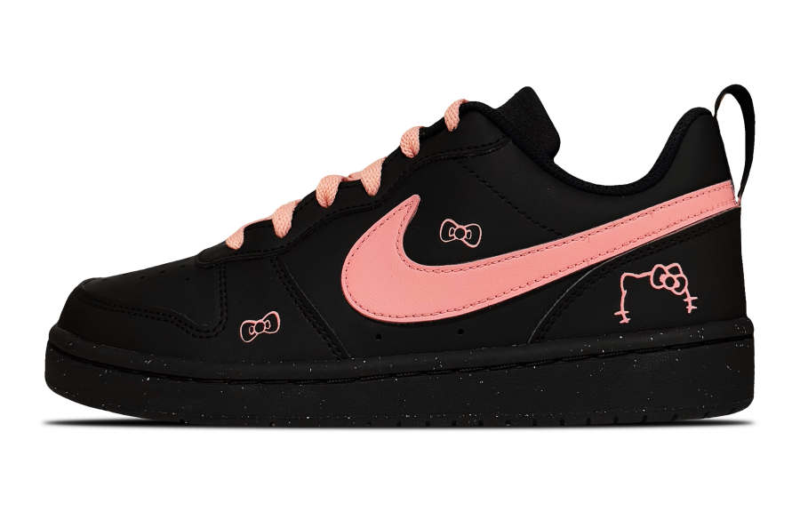 Nike Nike Court Borough Low top Kids' Skateboarding Shoes Black Pink Kids'