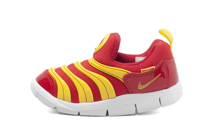 Nike Nike Dynamo Free Abrasion Resistant Low top Toddler Shoes Bright Yellow And Bright Red Infant And Toddler