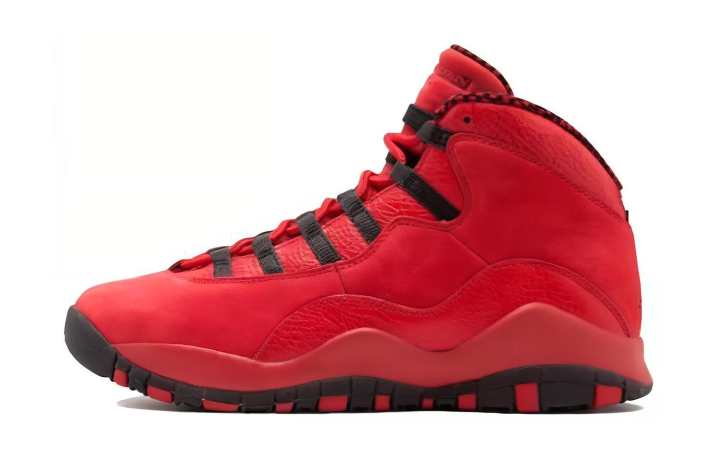 Jordan Jordan Air Jordan 10 Retro GS High top Basketball Shoes Red Unisex