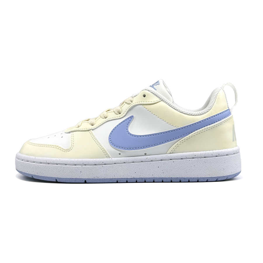 Nike Nike Court Borough Breathable Lightweight Cushioning Low Top Kids' Skateboarding Shoes Sky Blue Teenagers