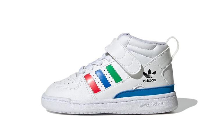Adidas Originals Disney x Adidas Originals FORUM Mid 360 Casual High top Skateboard Shoes Red Blue Green Infant And Toddler