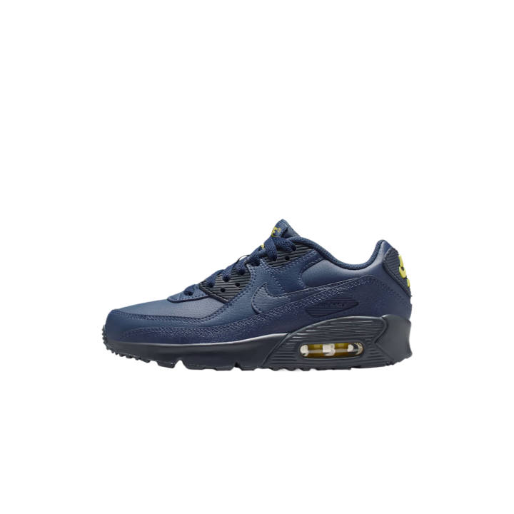 Nike Nike Air Max 90 Leather Low top Training Shoes Obsidian Color/Lightning Color Unisex
