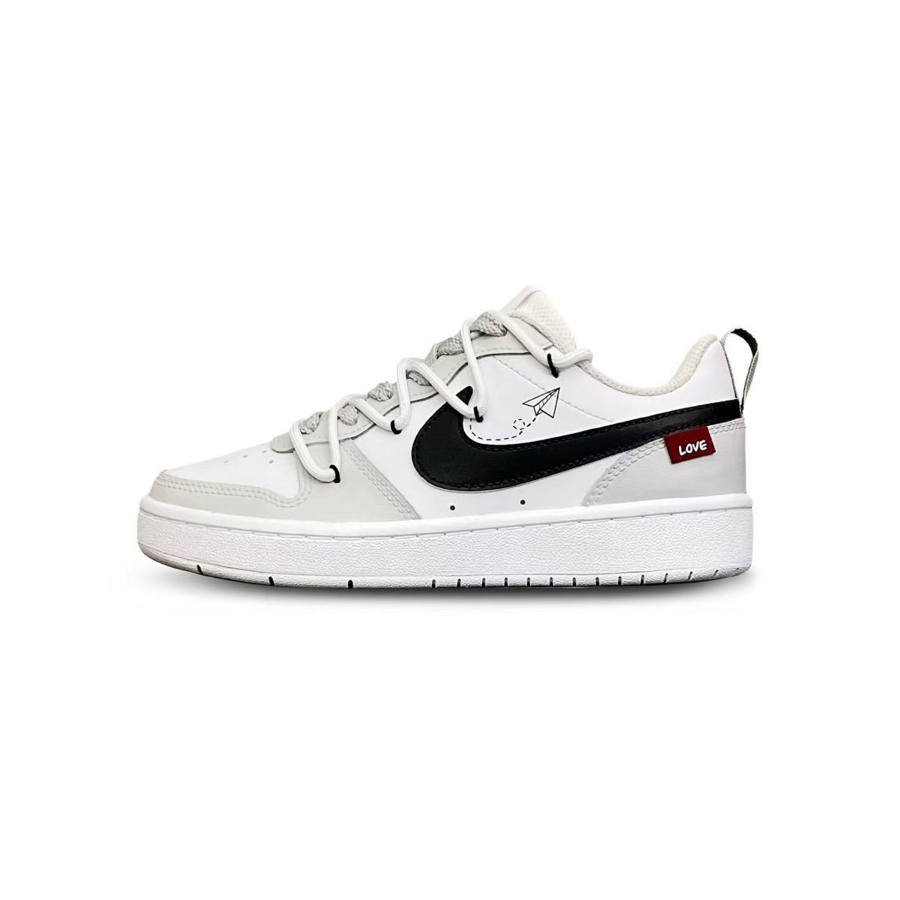 Nike Nike Court Borough Tower Rabbit Leather Slip Resistant Cushioning Abrasion Resistant