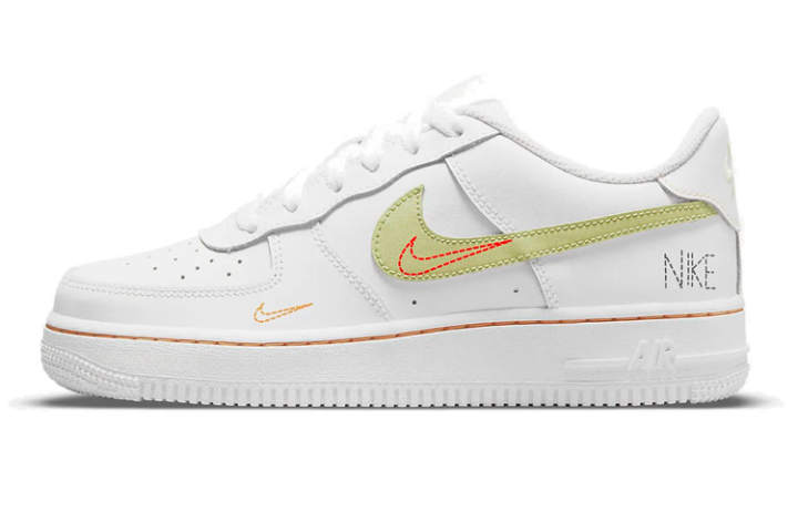 Nike Nike Air Force 1 LV8 'White Green Orange' GS