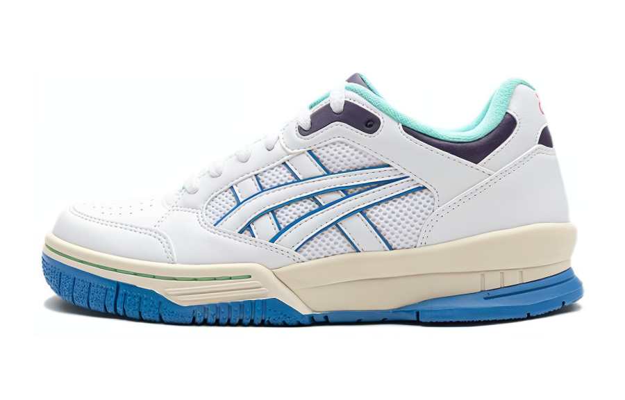 ASICS Gel Spotlyte Low top Children's Basketball Shoes White Blue Unisex