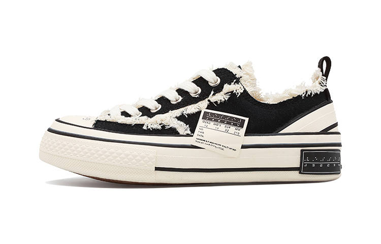 XVESSEL Slip Resistant Height Increasing Low top Kids' Skateboarding Shoes Black Children Aged 3 7 Years Old