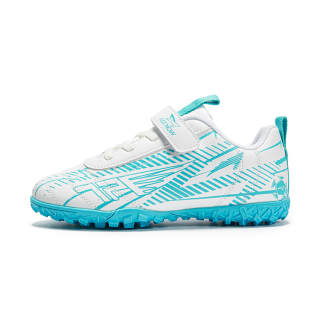 7-PE 7 PE Soccer Shoes White/Light Blue Kids'