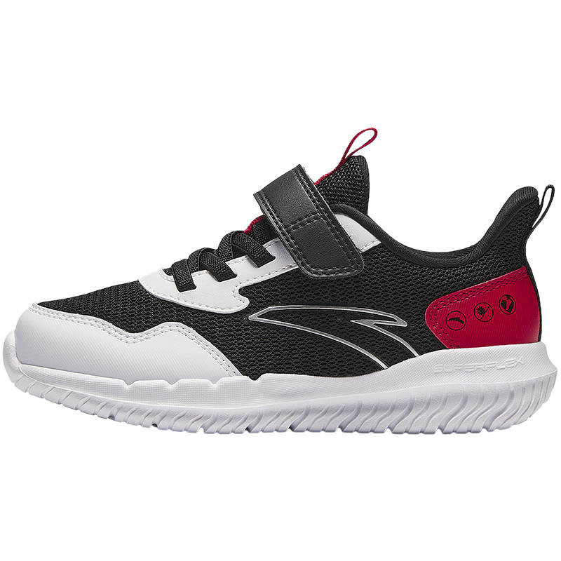 Antakids Fresh Look Low top Kids' Running Shoes Black White Red Children Aged 3 7 Years Old