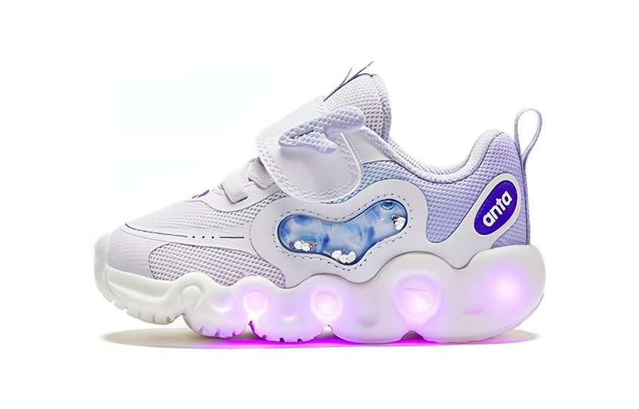 Antakids Spiritual Dragon Slip Resistant And Breathable Low top Toddler Shoes Purple Infant And Toddler