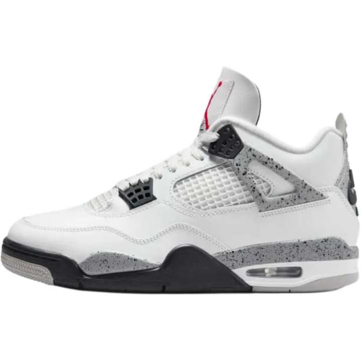 Jordan Jordan Air Jordan 4 Low top Basketball Shoes White Unisex