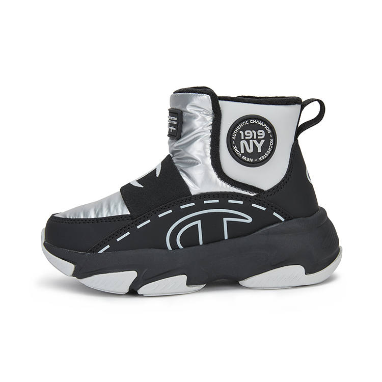 Champion Kids Synthetic Leather, Textile Thermal Kids' Boots Black Children Aged 3 7 Years Old