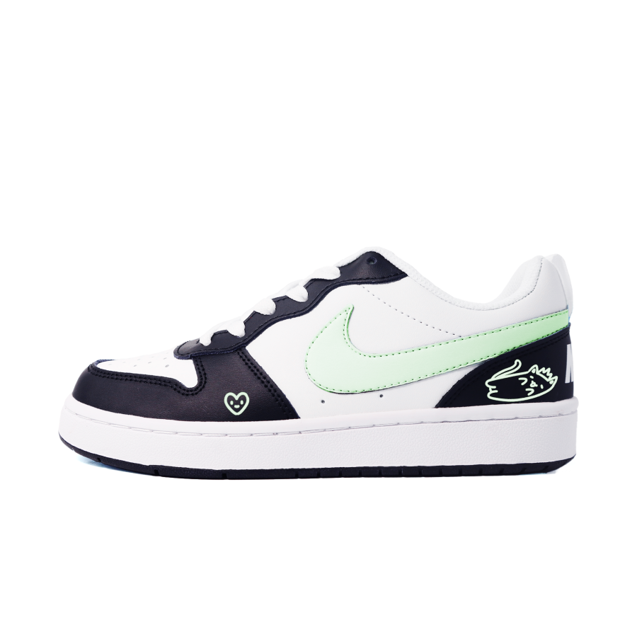Nike Nike Court Borough Green Cat King Leather Slip Resistant Cushioning Abrasion Resistant