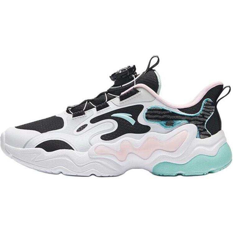 Antakids Yun Yi Fabric Low top Casual Shoes Black White Green Teenagers