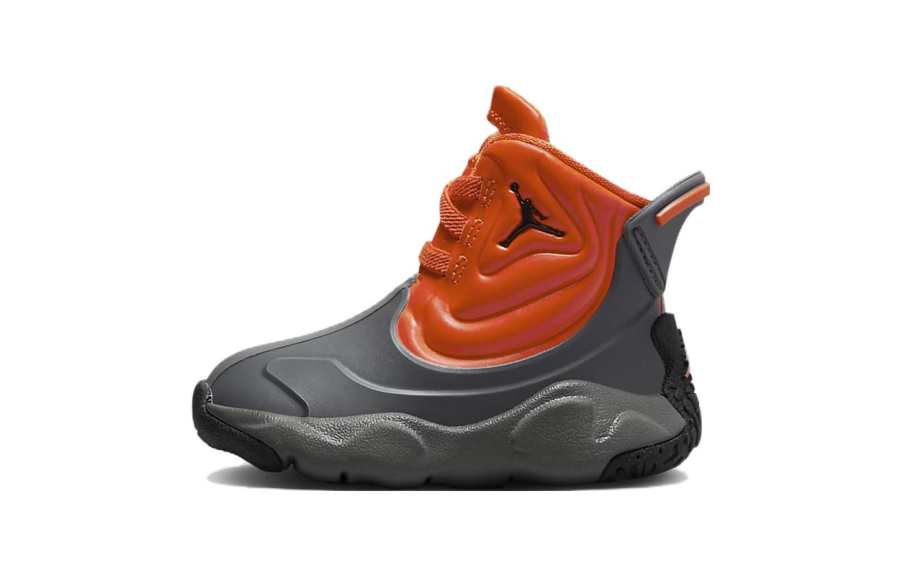Jordan Jordan Drip 23 TD Drip 23 TD Slip Resistant Abrasion Resistant High top Outdoor Shoes Orange Gray Infant And Toddler