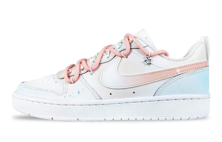 Nike Nike Court Borough Maris Sal Bubbles, Tidal Sea Leather Abrasion Resistant Slip Resistant Low top Skateboard Shoes