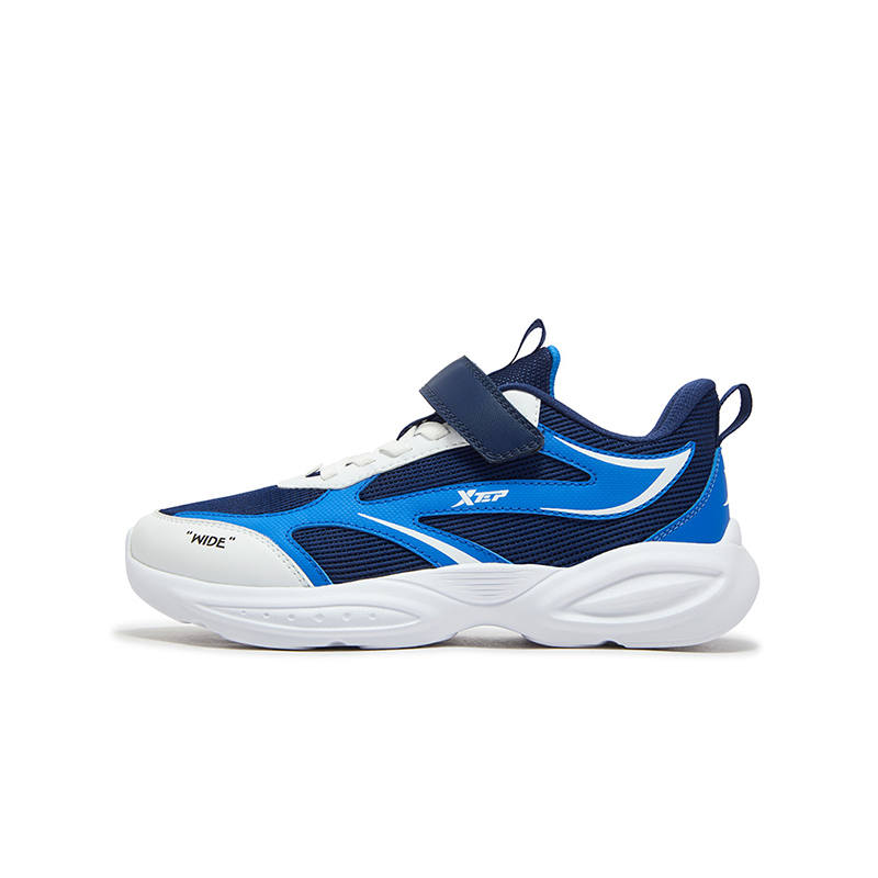 XTEP Synthetic Leather, Textile Low top Running Shoes Dark Blue Prussian Blue Unisex