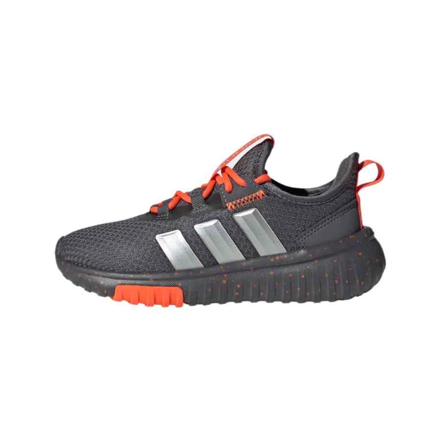 Adidas Adidas Kaptir 4.0 Synthetic Leather Cushioning Breathable Cushioning Breathable Low top Kids' Running Shoes Gray Kids'
