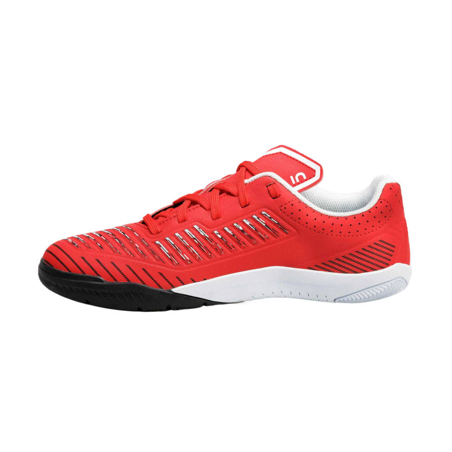 DECATHLON GINKA 500 Low top Kids' Soccer Shoes Neon Red Teenagers