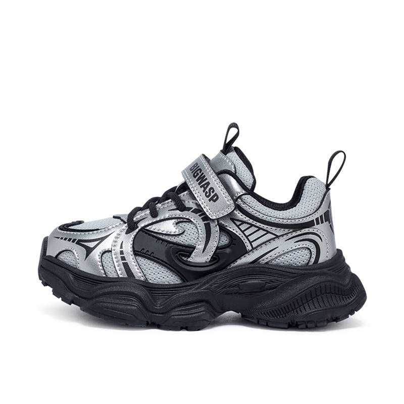 BIG WASP Synthetic Leather Slip Resistant Anti Kick Abrasion Resistant Breathable Low top Kids Lifestyle Shoes Kids'