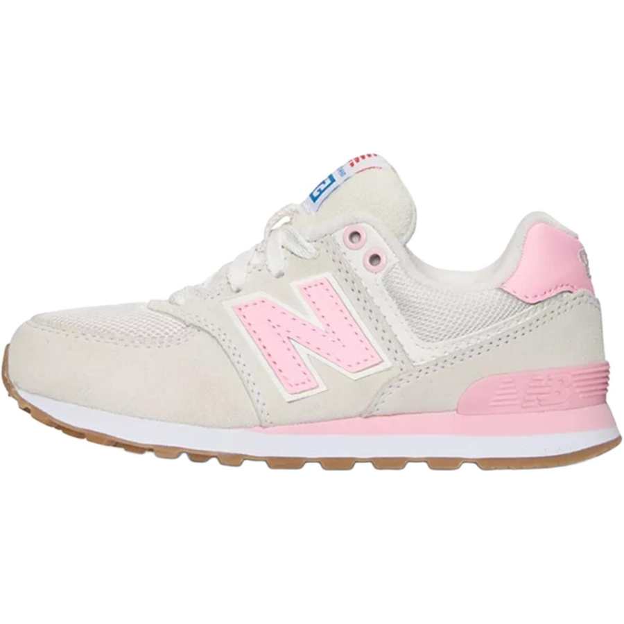 New Balance New Balance NB 574 Low top Kids Lifestyle Shoes Beige Pink Children Aged 3 7 Years Old