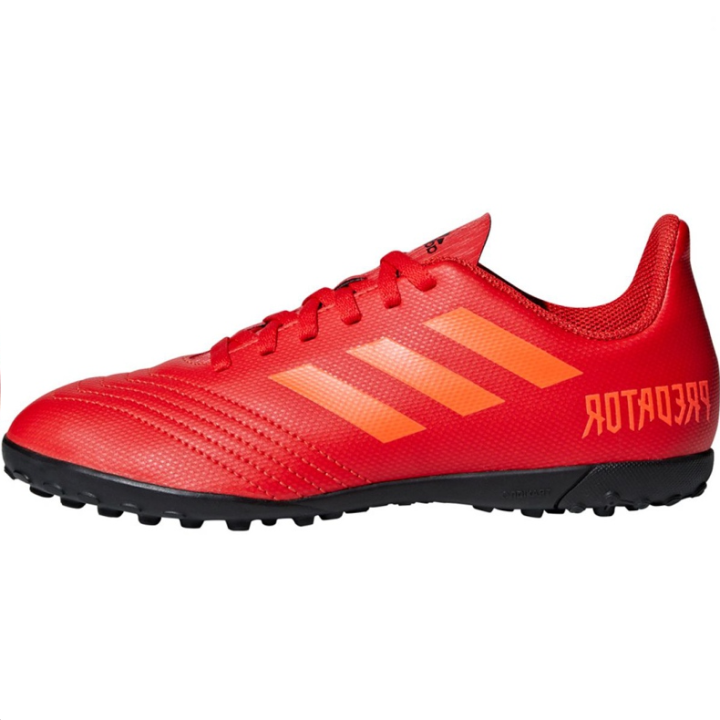Adidas Adidas Predator 19.4 Slip Resistant Abrasion Resistant Slip Resistant Abrasion Resistant Low top Kids' Soccer Shoes Red