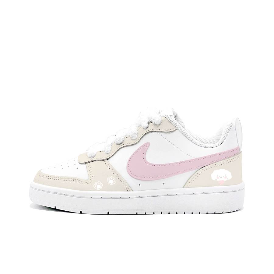 Nike Nike Court Borough Rolling Snowball, Gaibei Manufacturing Leather Low top Kids' Skateboarding Shoes Pink Kids'