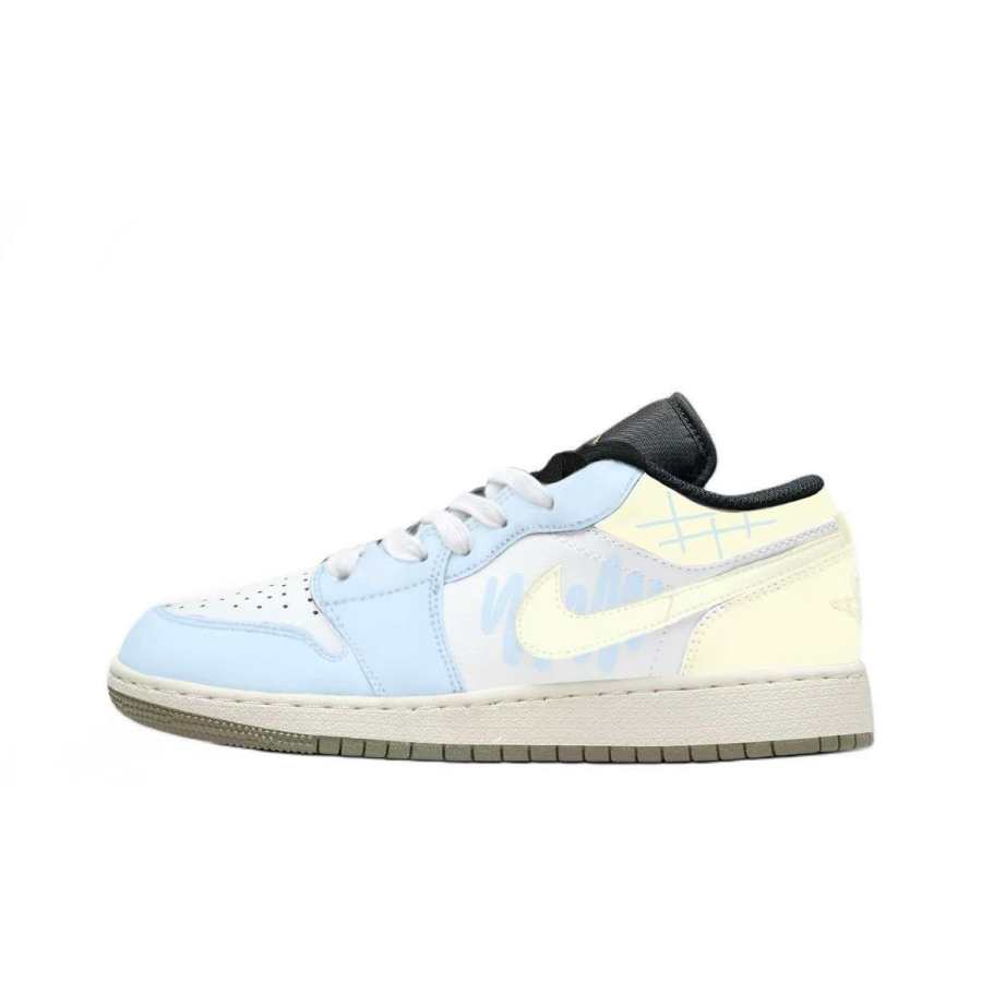 Jordan Jordan Air Jordan 1 Butter Ice Cream Children's Basketball Shoes Unisex