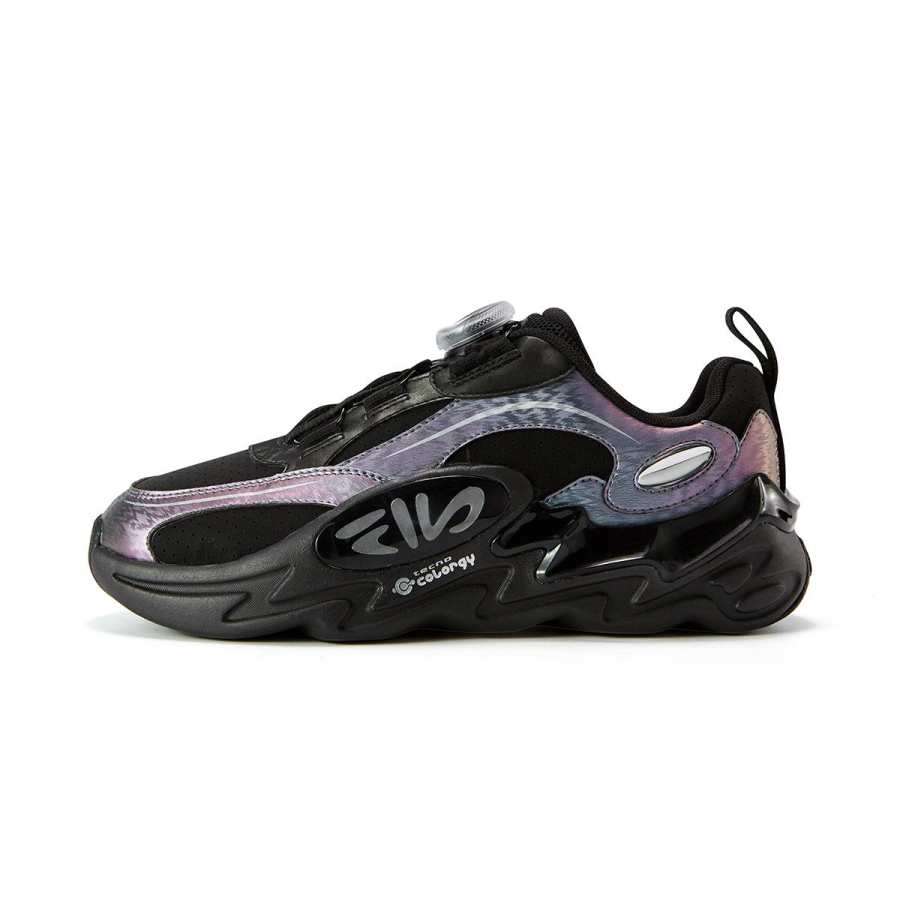 FILA KIDS Low top Kids' Running Shoes Black/Silver Gray Kids'