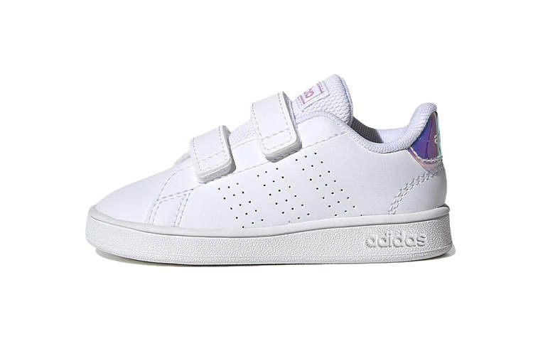 Adidas Neo ADVANTAGE Synthetic Leather Low top Skateboard Shoes White Infant And Toddler