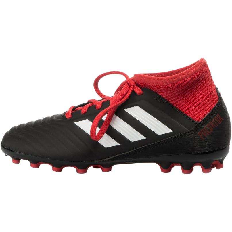 Adidas Adidas Predator 18.3 Comfortable Slip Resistant Abrasion Resistant Mid top Kids' Soccer Shoes Black Red Kids'