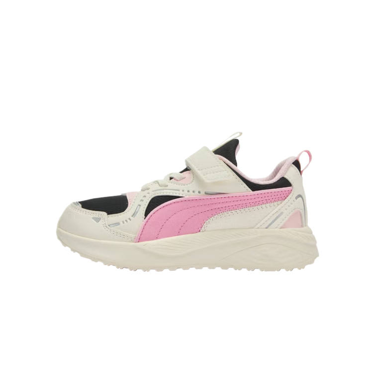 PUMA Slip Resistant Kids Lifestyle Shoes Ecru, Pink, Black Kids'