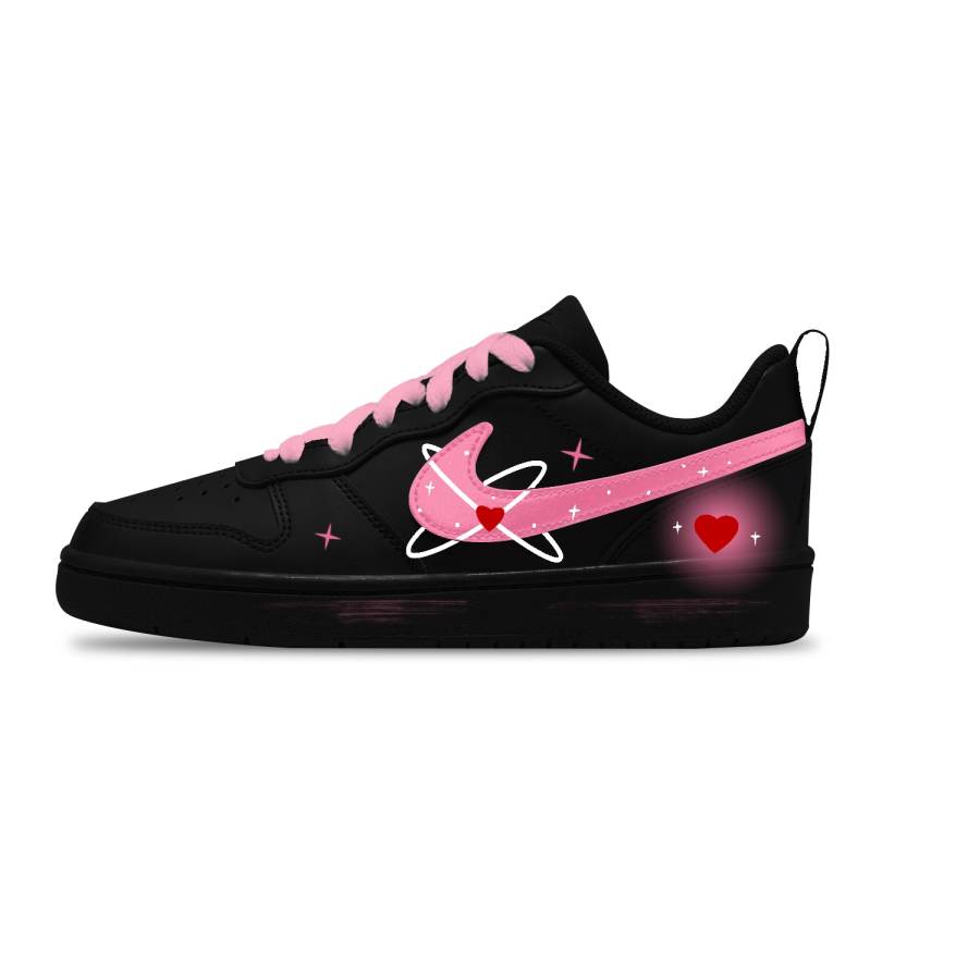 Nike Nike Court Borough Heartbeat Miracle Pink Slip Resistant Abrasion Resistant Slip Resistant Abrasion Resistant Low top