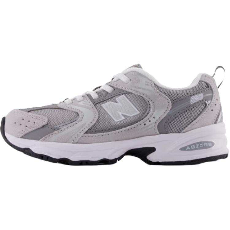 New Balance New Balance NB 530 Abrasion Resistant Low top Kids Lifestyle Shoes Gray White Children Aged 3 7 Years Old