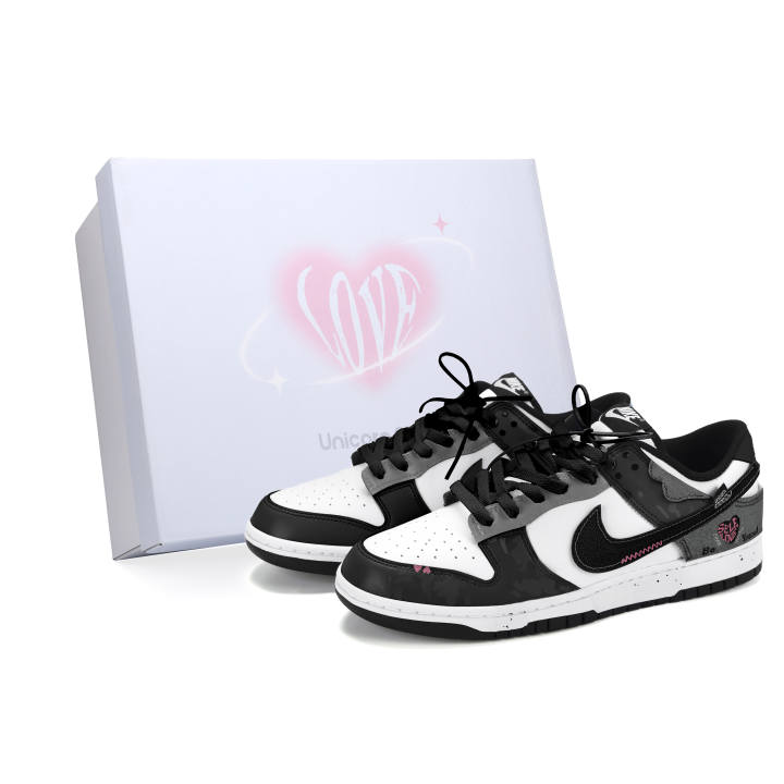 Nike Nike Dunk Ink Powder Love Letter Slip Resistant Abrasion Resistant Slip Resistant Abrasion Resistant Low top