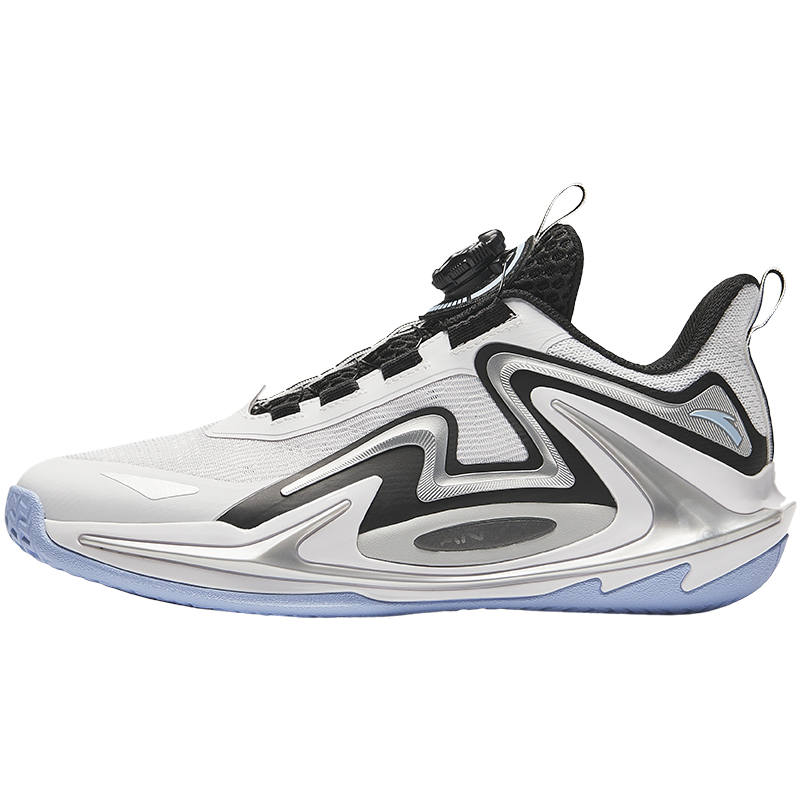 Antakids Blue Rage Tattoo Low top Basketball Shoes White Black Teenagers