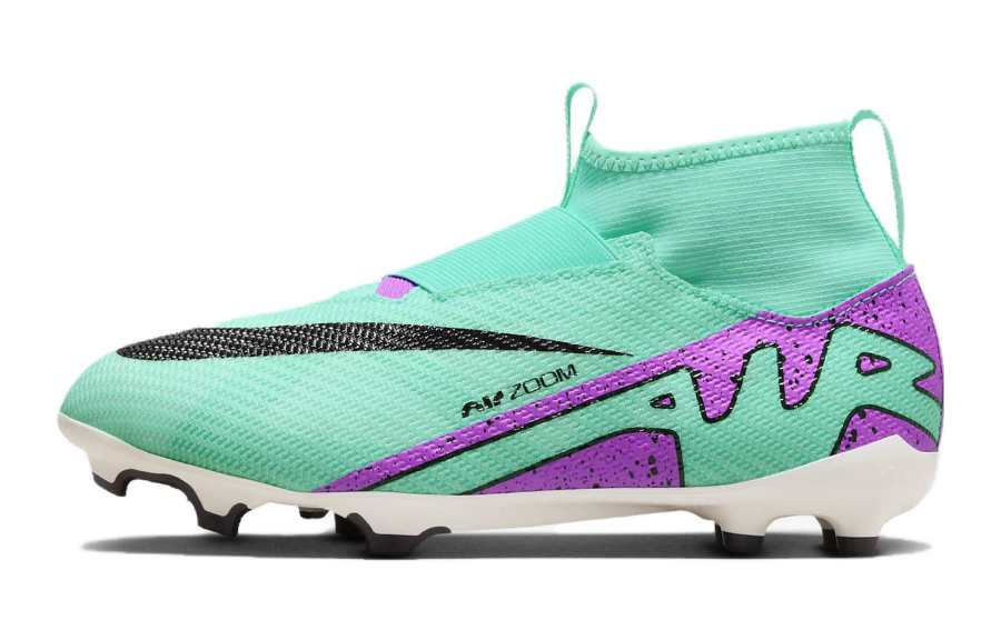 Nike Nike Mercurial Superfly 9 Cushioning Abrasion Resistant Cushioning, Wear Resistant Low top Soccer Shoes Turquoise Kids'