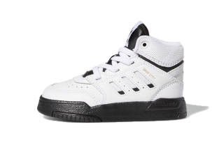 Adidas Originals Drop Step Slip Resistant And Breathable High top Toddler Shoes White Black Infant And Toddler