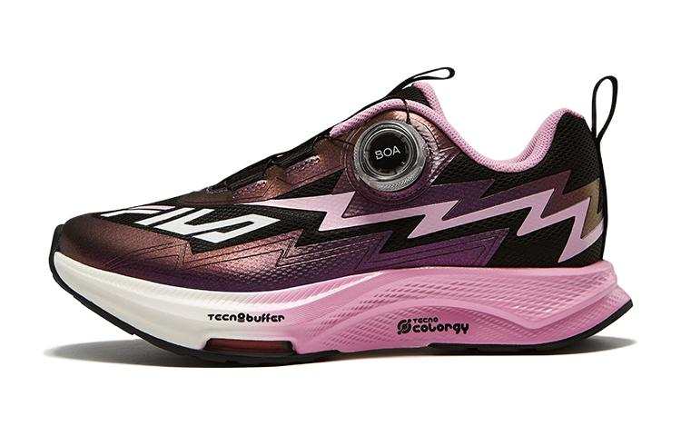 FILA KIDS Sports Cushioning Breathable Rebound Low top Kids' Running Shoes FILA White Kids'