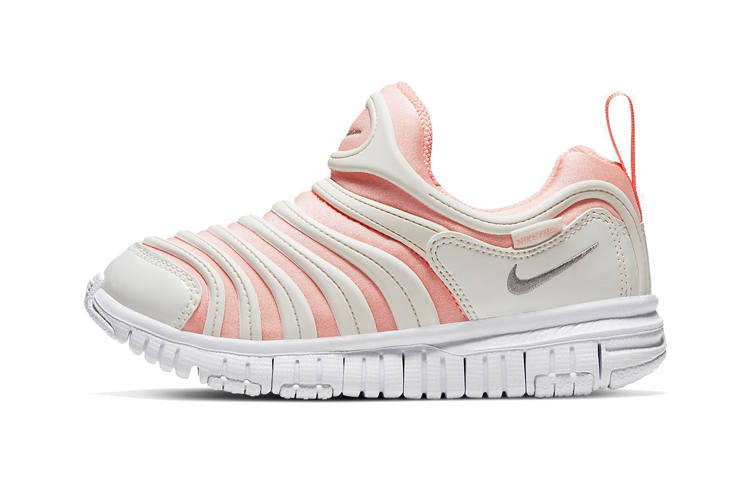 Nike Nike Dynamo Free Comfortable Abrasion Resistant Low top Kids Lifestyle Shoes Bleached Coral Red