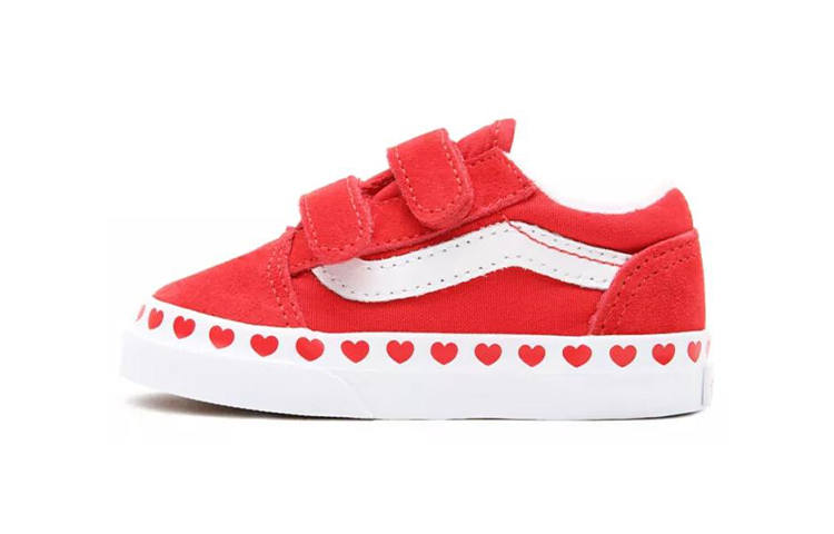 Vans Old Skool Low top Toddler Shoes Red Infant And Toddler